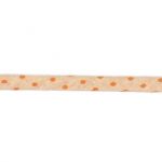 Frou-Frou Cordon Spaghetti 7mm tissu Pois Saumon 4091-7-409 petite image