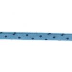 Frou-Frou Cordon Spaghetti 7mm tissu Pois Bleu 4091-7-410 petite image
