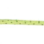 Frou-Frou Cordon Spaghetti 7mm tissu Pois Vert Aniss 4091-7-412 petite image