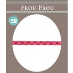 Frou-Frou Cordon Spaghetti 7mm tissu Vichy Rouge - PRIX AU METRE