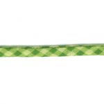 Frou-Frou Cordon Spaghetti 7mm tissu Vichy Vert pomme 4091-7-512 petite image
