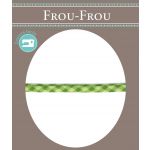 Frou-Frou Cordon Spaghetti 7mm tissu Vichy Vert pomme 4091-7-512 image