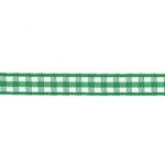 Ruban Tissé Frou-Frou 6mm Vichy Vert Emeraude 4125-6-17 petite image