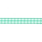 Ruban Tissé Frou-Frou 6mm Vichy Bleu lagon 4125-6-25 petite image