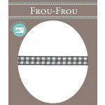 Ruban Tissé Frou-Frou 6mm Vichy Gris foncé 4125-6-40 image