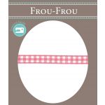 Ruban Tissé Frou-Frou 6mm Vichy Rose 4125-6-45 image