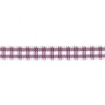 Ruban Tissé Frou-Frou 6mm Vichy Violet foncé 4125-6-47 petite image