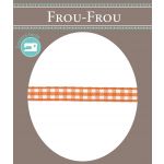 Ruban Tissé Frou-Frou 6mm Vichy Orange 4125-6-56 image