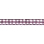 Ruban Tissé Frou-Frou 6mm Vichy Rose prune 4125-6-58 petite image