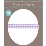 Ruban Tissé Frou-Frou 6mm Vichy Violet clair 4125-6-60 image
