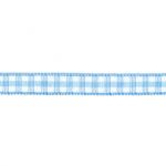 Ruban Tissé Frou-Frou 6mm Vichy Bleu layette 4125-6-8 petite image