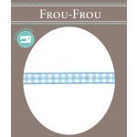 Ruban Tissé Frou-Frou 6mm Vichy Bleu layette 4125-6-8 image