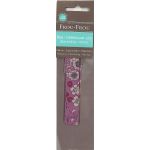 Biais thermocollant Frou-Frou 20mmx2m tissu Fleuri Rose prune