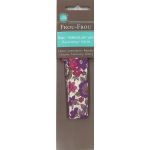 Biais thermocollant Frou-Frou 20mmx2m tissu Fleuri Violet clair grandes fleurs