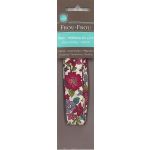 Biais thermocollant Frou-Frou 20mmx2m tissu Fleuri Bordeaux grandes fleurs