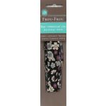 Biais thermocollant Frou-Frou 20mmx2m tissu Fleuri Noir