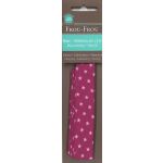 Biais thermocollant 20x2m Frou-Frou Etoiles Rose Camélia
