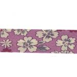 Frou-Frou Bias 20mmx2m Fleuri Rose prune 4213-0-1 petite image