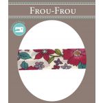 Frou-Frou Bias 20mmx2m Fleuri Bordeaux glamour 4213-0-14 image