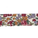 Frou-Frou Bias 20mmx2m Fleuri Rouge 4213-0-19 petite image