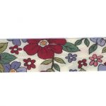 Frou-Frou Bias 20mmx2m Fleuri Rouge 4213-0-20 petite image