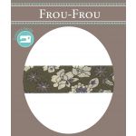 Frou-Frou Bias 20mmx2m Fleuri Kaki 4213-0-3 image