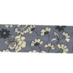 Frou-Frou Bias 20mmx2m Fleuri Myrtille 4213-0-6 petite image