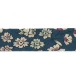 Frou-Frou Bias 20mmx2m Fleuri Bleu marine 4213-0-7 petite image