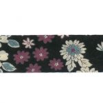 Frou-Frou Bias 20mmx2m Fleuri Noir 4213-0-9 petite image