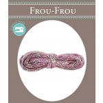 Frou-Frou Cordon spaghetti 7mmx2m tissu Fleuri Rose prune 4214-0-1 image