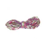 Frou-Frou Cordon spaghetti 7mmx2m tissu Fleuri Violet clair 4214-0-11 petite image