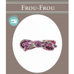 Frou-Frou Cordon spaghetti 7mmx2m tissu Fleuri Violet clair 4214-0-12 image