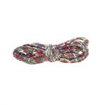 Frou-Frou Cordon spaghetti 7mmx2m tissu Fleuri Bordeaux glamour 4214-0-13 petite image