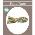 Frou-Frou Cordon spaghetti 7mmx2m tissu Fleuri Moutarde 4214-0-18 image