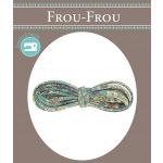 Frou-Frou Cordon spaghetti 7mmx2m tissu Fleuri Vert Eucalyptus 4214-0-5 image