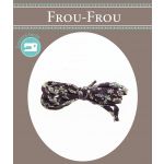 Frou-Frou Cordon spaghetti 7mmx2m tissu Fleuri Violet foncé 4214-0-8 image