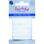 Récréatys - Ruban Vichy 10mmx1m Blanc