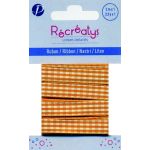 Récréatys - Ruban Vichy 10mmx1m Orange