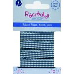 Récréatys - Ruban Vichy 10mmx1m Bleu ciel