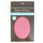 TISSU COUPON POIS 150x110cm Framboise - 100% Coton