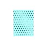 TISSU COUPON FROU-FROU POIS 45x55cm Bleu lagon 4606-0-411 petite image