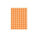TISSU COUPON FROU-FROU VICHY 45x55cm Orange 4606-0-509 petite image