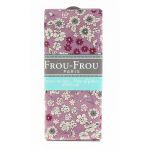COUPON TISSU 45x55cm FLEURI Rose prune - 100% Coton