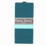 COUPON TISSU 45x55cm UNI Turquoise foncé - 100% Coton