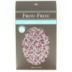 TISSU COUPON FLEURI 150x110cm Violet clair - 100% Coton