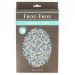 TISSU COUPON FLEURI 150x110cm Bleu - 100% Coton