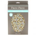 TISSU COUPON FLEURI 150x110cm Jaune Moutarde - 100% Coton