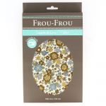 TISSU COUPON FLEURI 150x110cm Jaune Moutarde - 100% Coton