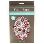 TISSU COUPON FLEURI 150x110cm Rouge - 100% Coton