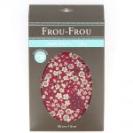 TISSU COUPON FLEURI 150x110cm Bordeaux - 100% Coton